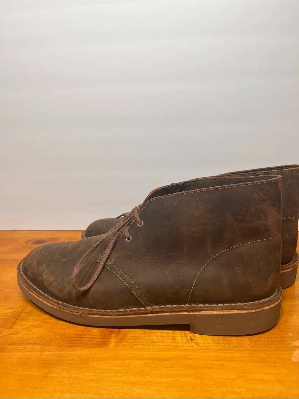 Clarks Brown Leather Chukka Boots